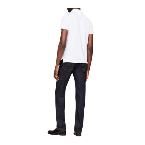 TOMMY HILFIGER Polo Polo Uomo slim a tinta unita Blu - Francavilla Moda